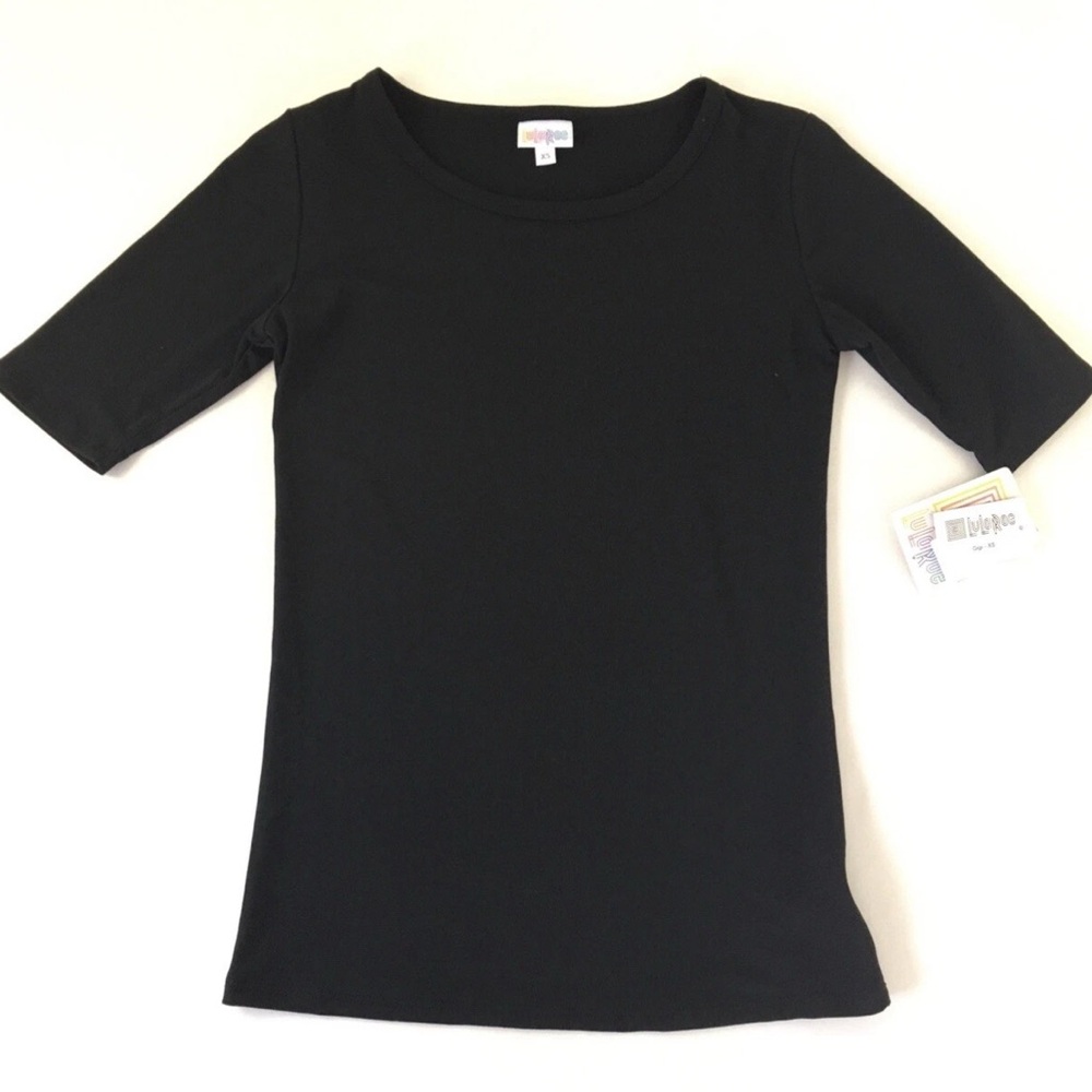 LuLaRoe Gigi size small Classic Black 3/4 Sleeve Top